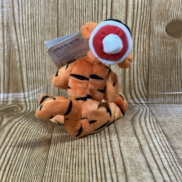 Mattel Arcotoys Holiday Tigger Beanbag Plush Stuffed Animal Disney 7” Christmas - Picture 6 of 12